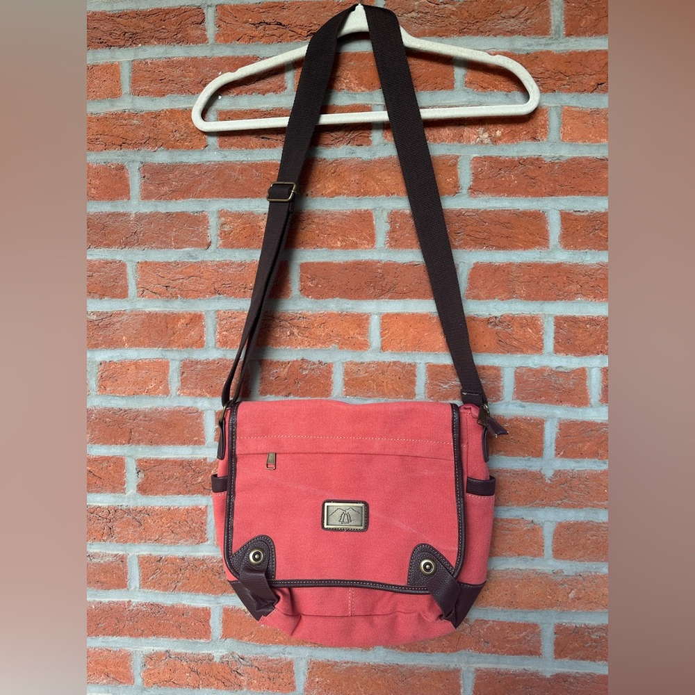 Orange & Brown Crossbody Bag